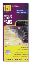 151 Hook & Loop Sticky Pads 36pc